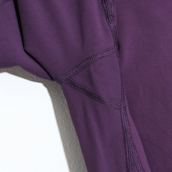 Lululemon Time to Shine Tight Leggings Deep Zinfandel Purple Mesh Luxtreme Sz 4 - Picture 7 of 15
